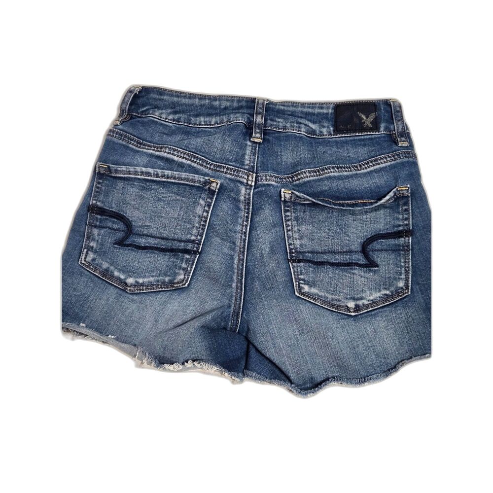 American Eagle Super Stretch Shorts | Women's Size 2 | Blue Denim Cutoffs